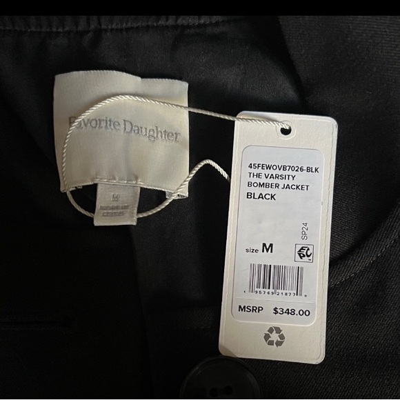 Favorite Daughter Black Bomber Jacket - Picture 4 of 7